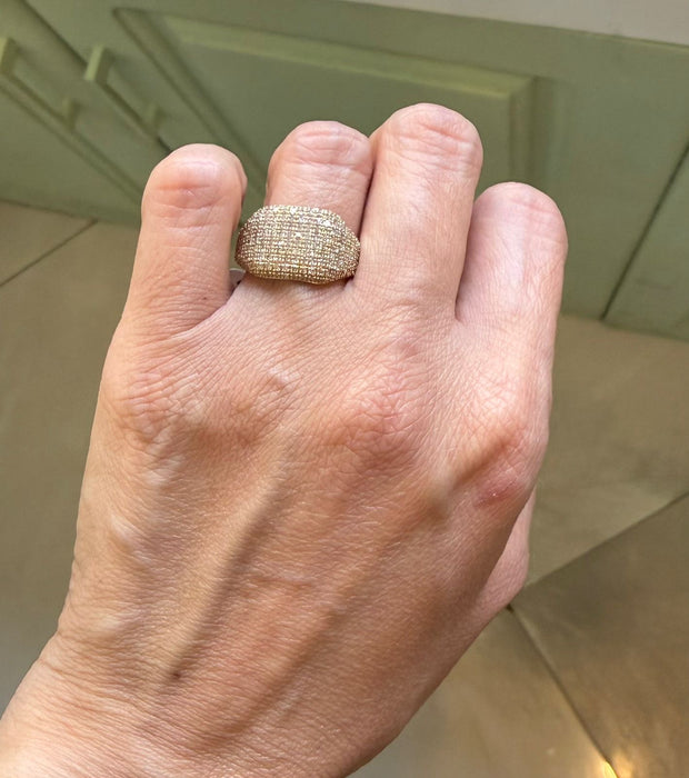 Anillo 14k diamantes AN471
