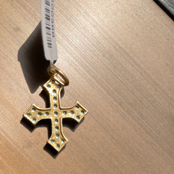 Cruz 14K Turquesa DJ388