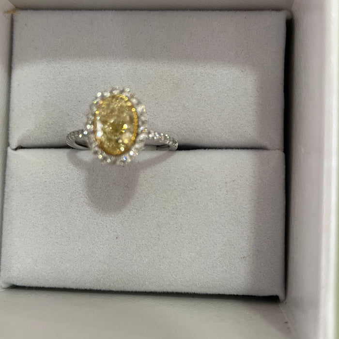 Solitario Lab 14K 3cts