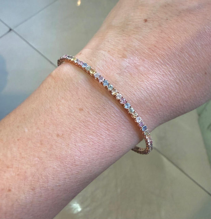 Aro 14k zafiro colores PL171