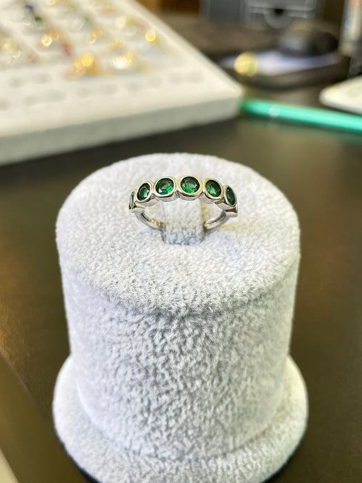 Churumbela plata rodizada con zirconia