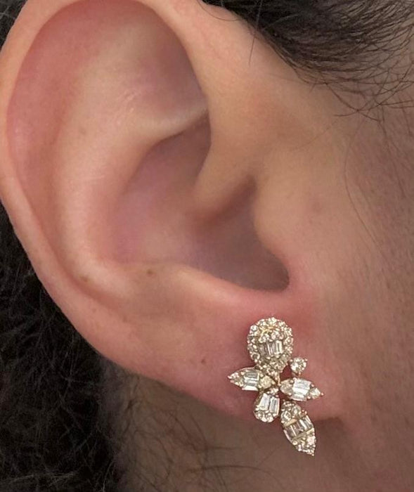 Aretes 14k brillante AR812