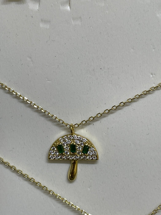.925 silver mushroom choker