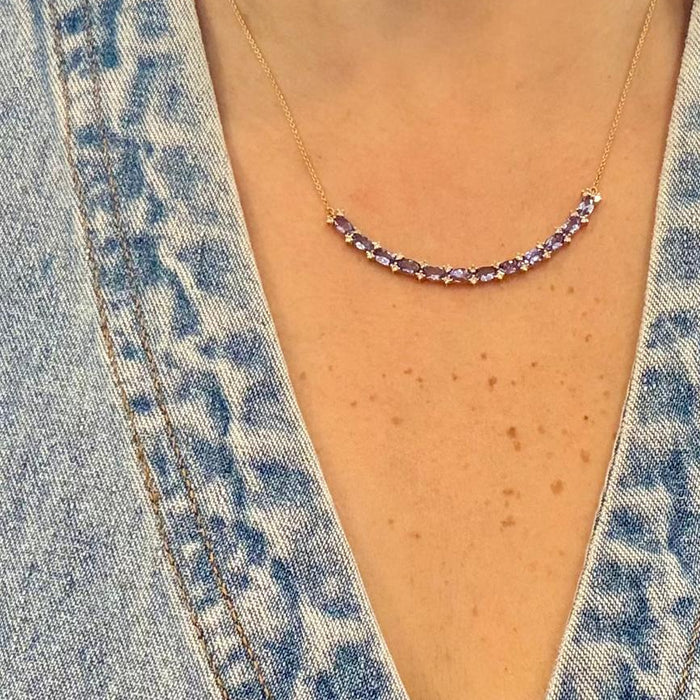 Gargantilla 14K Tanzanite GA7066