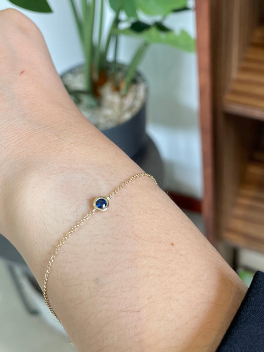 Pulsera 14k zafiro PL190