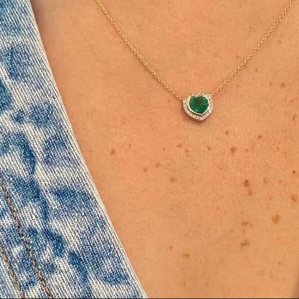 Gargantilla 14K Esmeralda GA7093