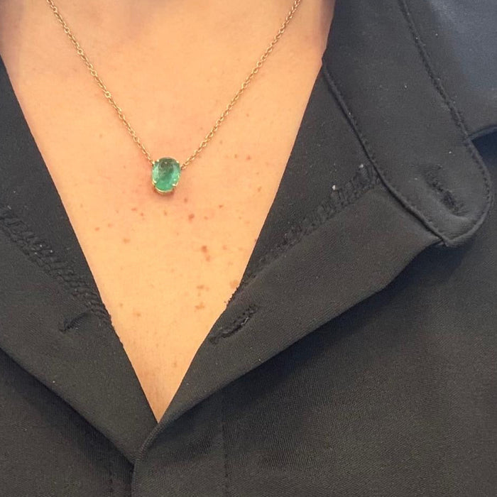 Gargantilla 14K Esmeralda GA7060