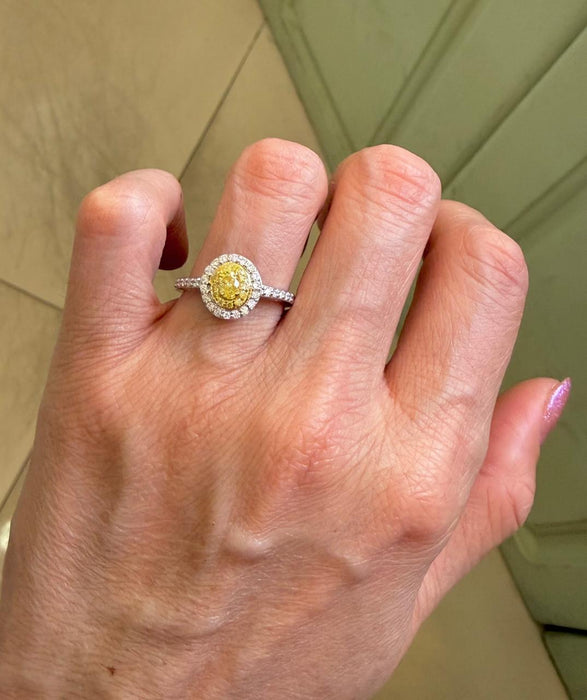 Anillo 14k diamantes AN588
