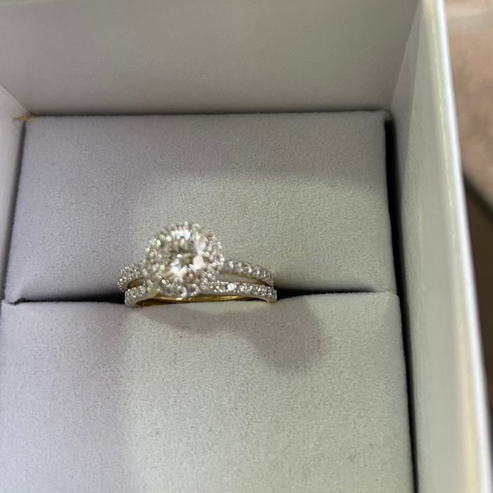 Alianza solitario Lab 14K 1.45 cts
