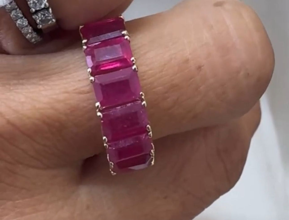 Churumbela oro 14k y rubíes