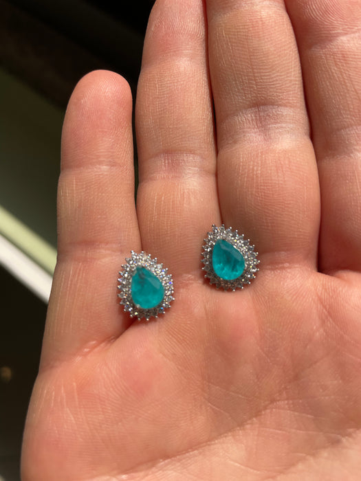 Broquel plata rodisada zirconia