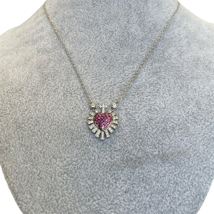 Gargantilla plata dije corazón ♥️