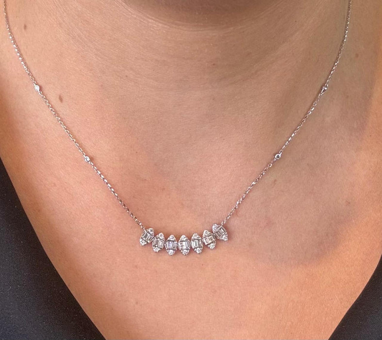 Gargantilla sonrisa oro 14k diamantes naturales