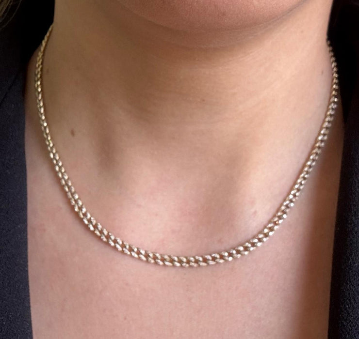 Gargantilla diamantada oro 14k diamantes natural