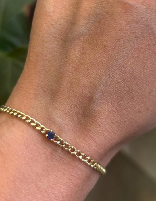 Pulsera 14k zafiro PL078