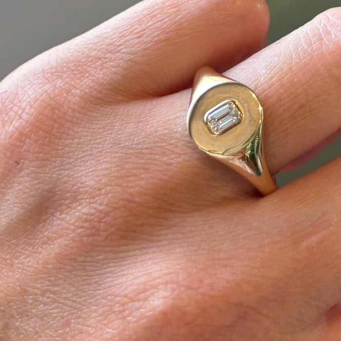 Anillo 14K baguette AN294